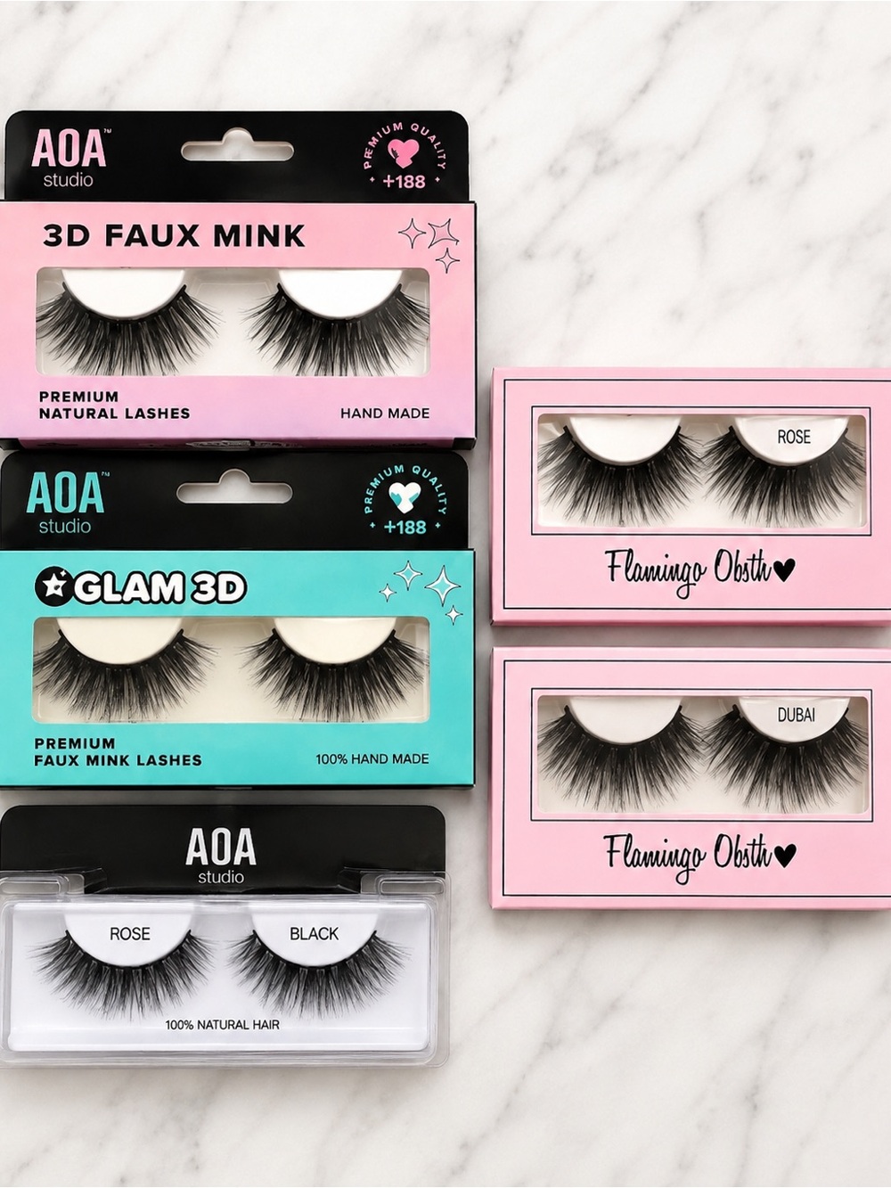 NEW 5 Pair False Eyelash Bundle | Faux Mink Lashes